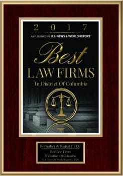 2017 | As Published in U.S. News & World Report | Best Law Firms | In District Of Columbia