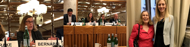 Photo of Lynne Bernabei and Kristen Sinisi at the ABA International Labor and Employment Law Committee’s conference in Milan, Italy