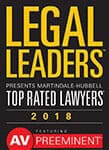 Legal Leaders | Presents Martindale-Hubbell | Top Rated Lawyers | 2018 | AV | Preeminent